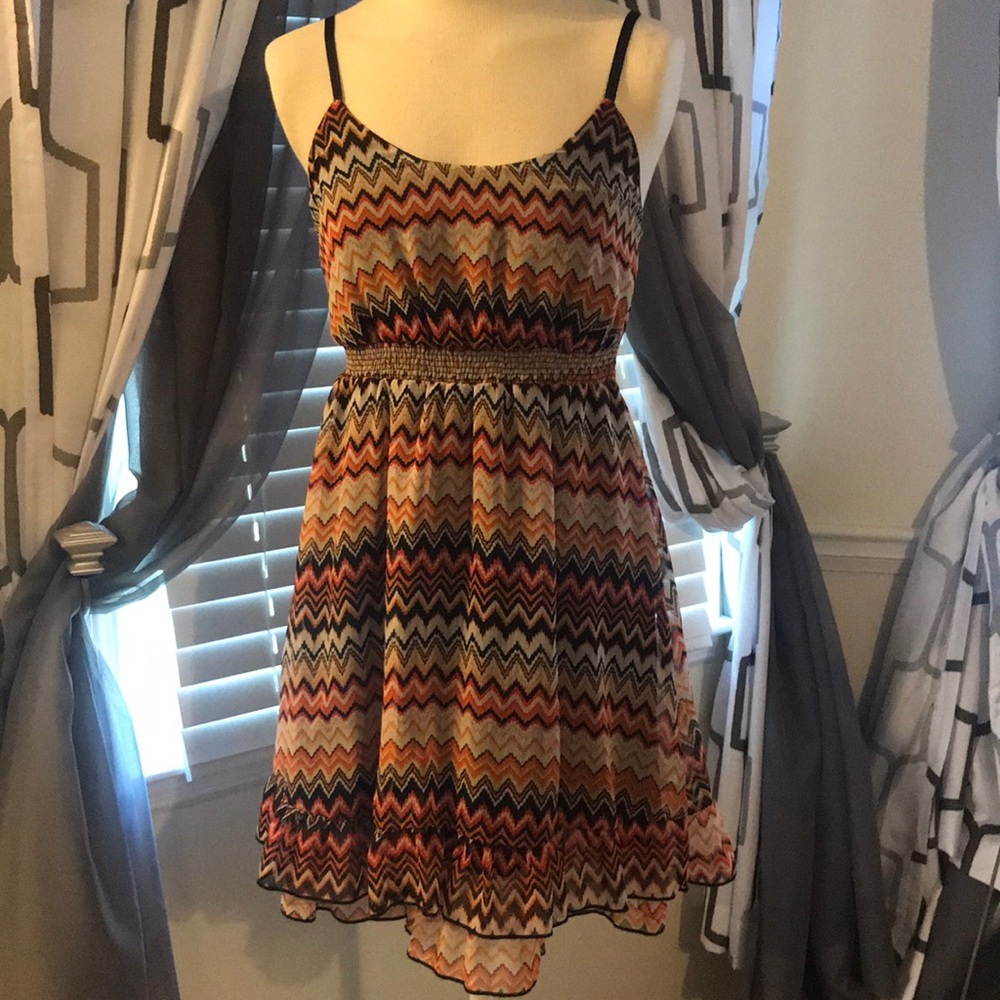 🌸4x20 🌸 Rachel & Chloe Multicolor sheer dress S - Picture 1 of 4